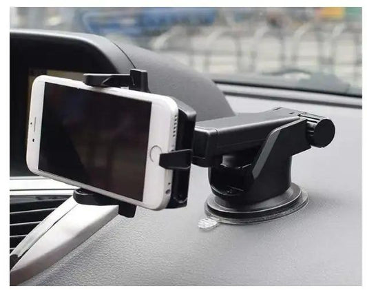 Car Mobile Holder For Dashboard Black - Glass & Textured Surface