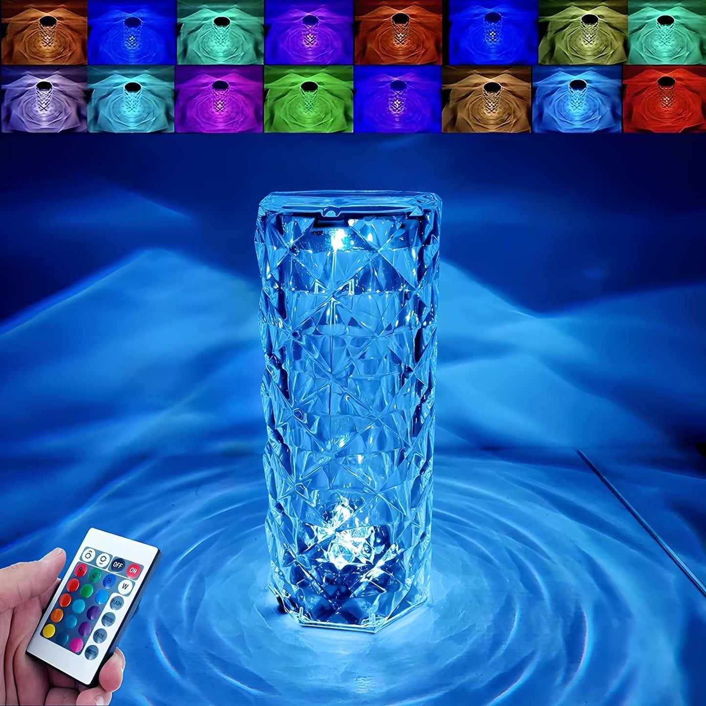 MULTI COLOR LED CRYSTAL TOUCH LAMP