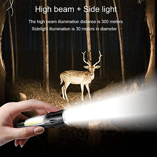 Pocket Size Mini Portable XPE + COB LED Tactical Flashlight