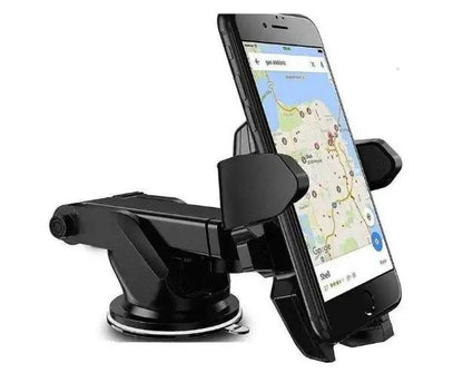 Car Mobile Holder For Dashboard Black - Glass & Textured Surface