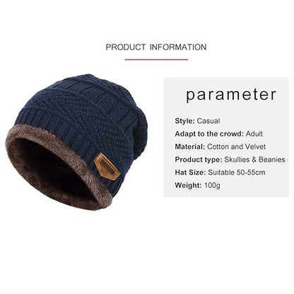 Winter Woolen Warm Beanie Knit